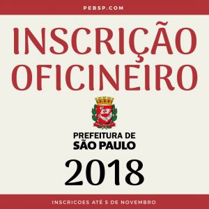 Inscrição Oficineiros PMSP