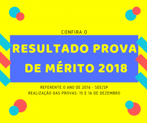 Resultado prova de mérito 2018