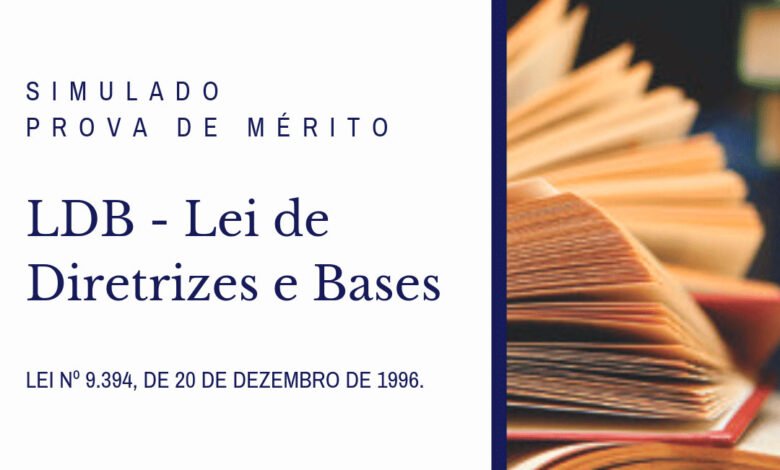 Simulado de prova de concurso público LDB - Lei de Diretrizes e Bases