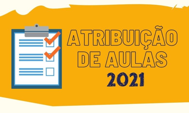 atribuição de aulas 2021