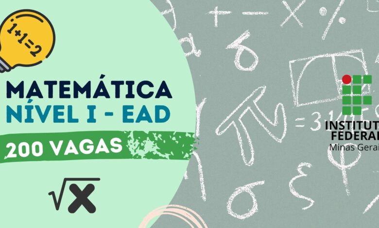 Curso matemática EAD IFMG