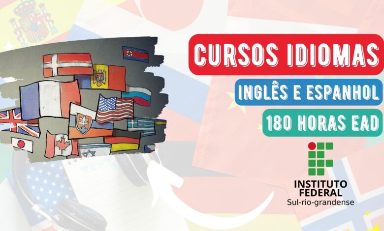 cursos inglês e espanhol EAD IFSUL