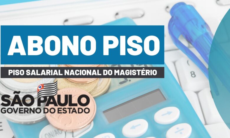 pagamento Abono professores são paulo
