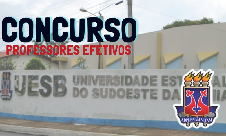 Concurso professores efetivos UESB
