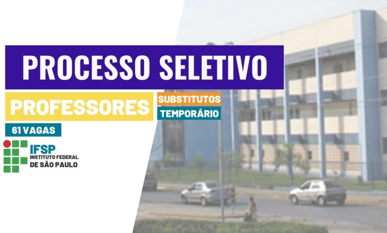 Contratação Professores do IFSP