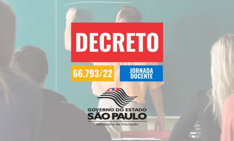 Decreto Jornada dos professores