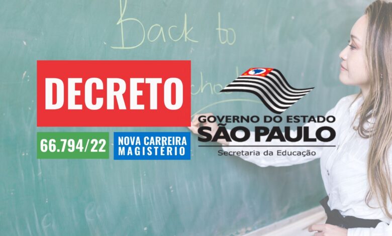 Decreto Nova Carreira SEDUC SP