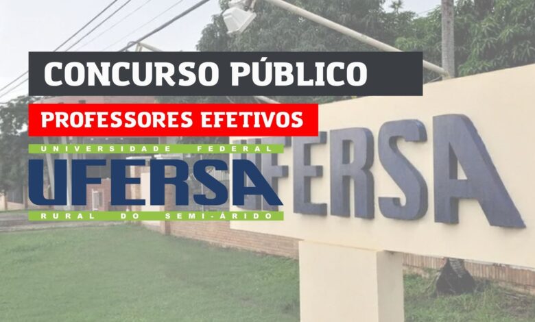 Concurso Professores Efetivos UFERSA