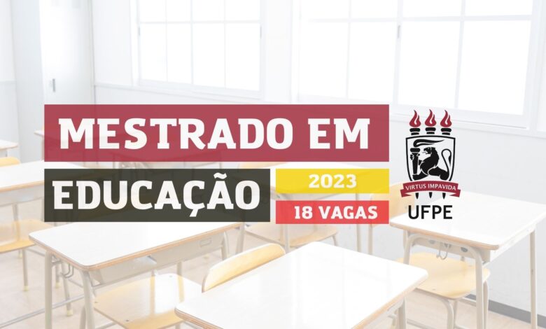 Mestrado Educação UFPE