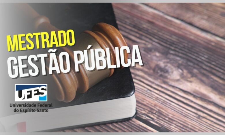 Mestrado Gestão Pública UFES