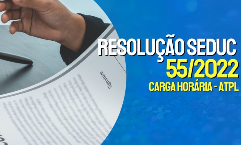 Resolução SEDUC 55-2022