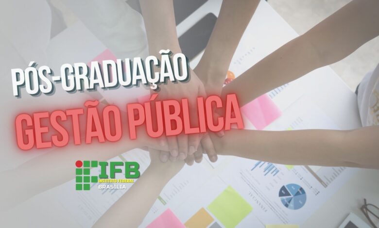 pós-graduação gestão pública IFB