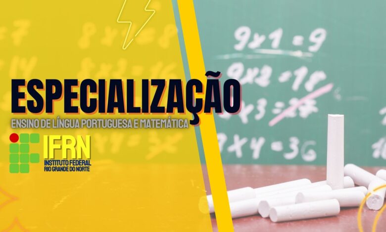 Especialização Ensino de Língua Portuguesa e Matemática