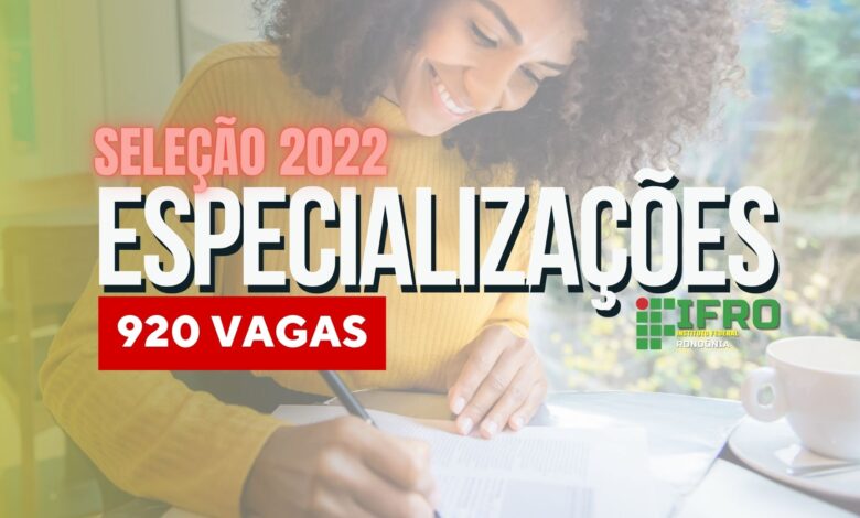 Especializações IFRO