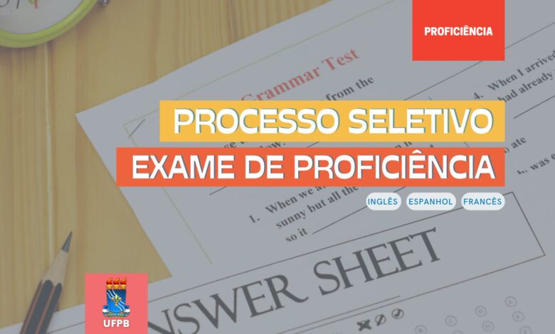 Exame proficiência UFPB