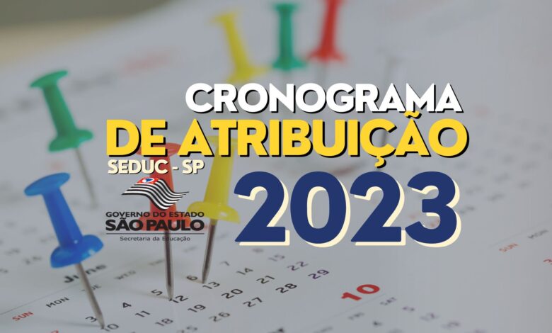 Cronograma inscrições atribuição 2023