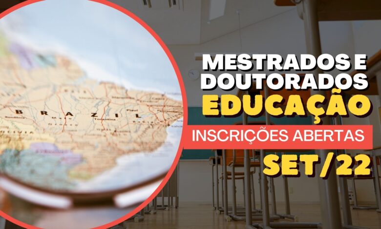 Mestrados Educação Setembro