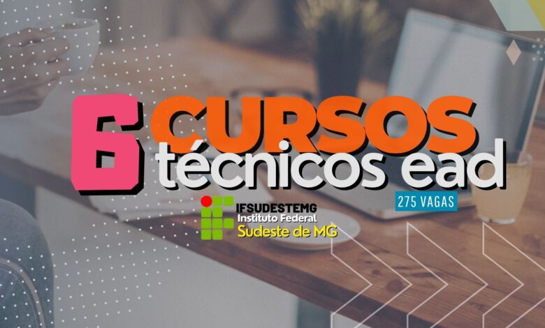 Cursos técnicos EAD IFSUDESTEMG