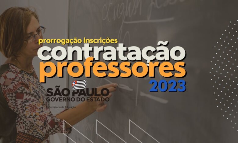 Inscrições professores 2023 SEDUC