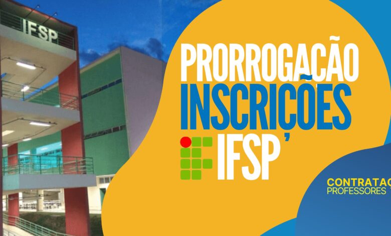 Inscrições professores IFSP