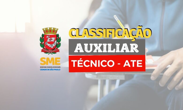 Classificação Auxiliar Técnico Educação 2023