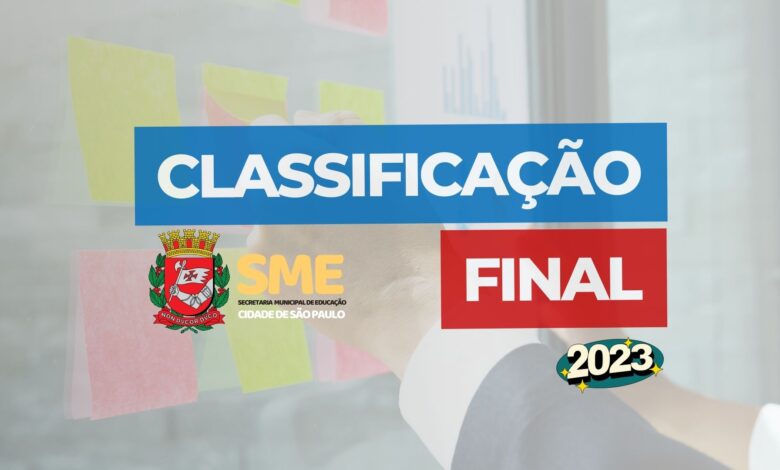 Classificação Final Professor SME