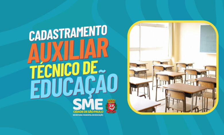 Contratação Auxiliar Técnico Educação SME 23