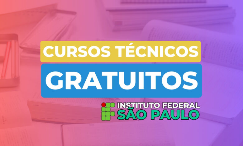 Instituto Federal de São Paulo - IFSP abre inscrições para Cursos Técnicos EAD e presenciais oferecidos em 2024 sem processo seletivo.