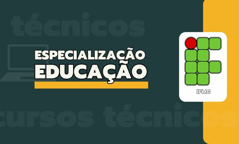 IFMG abre inscrições para Especialização 100% EAD na área da Educação com vagas em diversas áreas. Inscrições gratuitas até 04 de fevereiro.