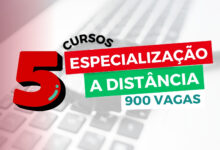 A Universidade Estadual do Ceará - UECE anuncia inscrições para 5 Cursos de Especialização Gratuitos na área de Gestão Pública da UAB.