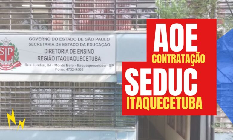 SEDUC - SP: Diretoria de Ensino na região Metropolitana abre inscrições para Agente de Organização Escolar - AOE em 2024. Confira detalhes