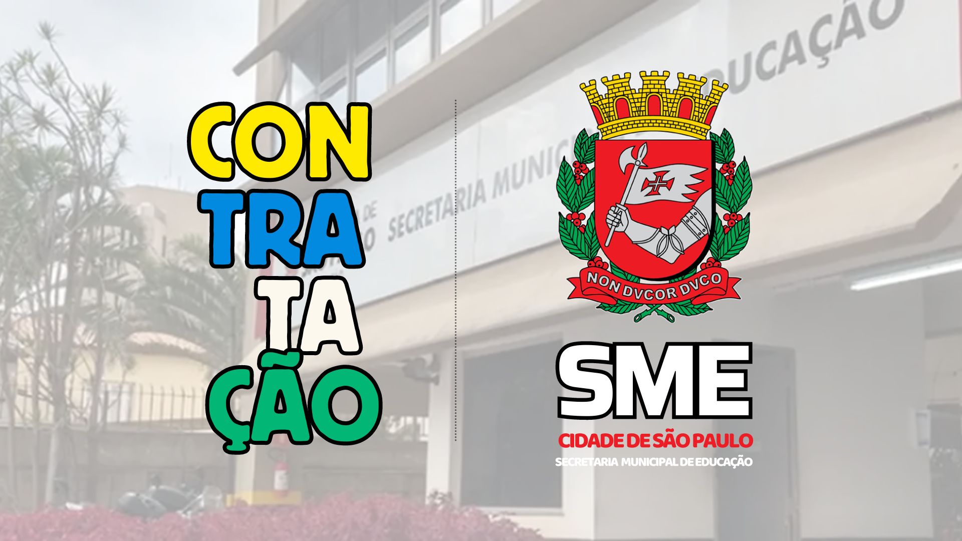 A SME - SP Secretaria Municipal de Educação abre inscrições HOJE para Contratação de Professores de Ensino Fundamental II e Médio.
