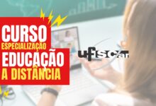 Universidade Federal de São Carlos - UFSCAR abre inscrições para 300 vagas em Especialização TOTALMENTE EAD na área da Educação.