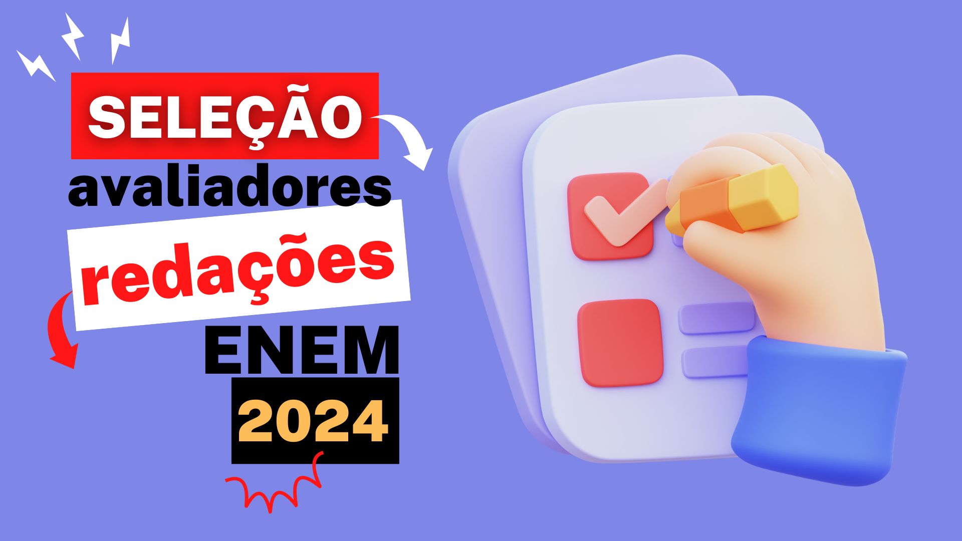Trabalhe no ENEM 2024: MEC recebe inscrições para interessados em atuar como Certificador do ENEM 2024. Confira detalhes