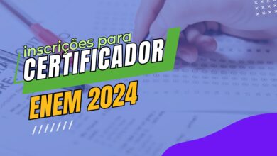 Ministério da Educação - MEC recebe inscrições para interessados em atuar como Certificador do ENEM 2024; R$ 1.020 por dois dias trabalhados.