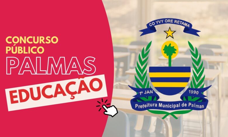 Secretaria de Educação de Palmas - TO abre inscrições para Grande Concurso Público com mais de 2.200 vagas em diversas áreas.