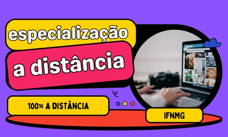 O Instituto Federal do Norte de Minas - IFNMG recebe inscrições para Cursos de Pós-Graduação EAD até amanhã; 500 vagas 100% EAD