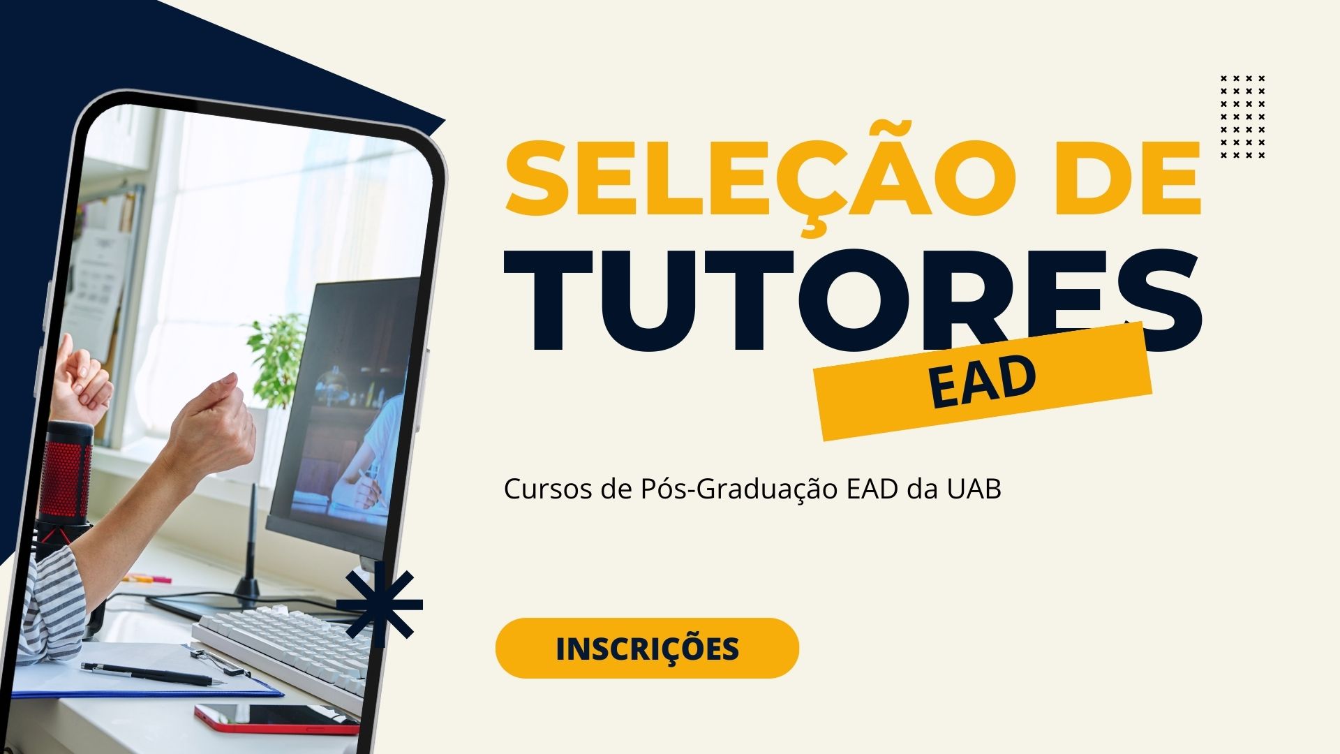 O Instituto Federal do Norte de Minas Gerais - IFNMG abre inscrições para Cadastro de Tutores EAD em cursos de Especialização da UAB