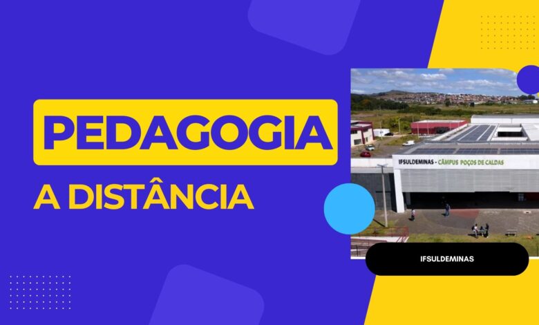 O Instituto Federal do Sul de Minas Gerais - IFSULDEMINAS recebe inscrições para Pedagogia EAD ate amanhã, 8 de julho