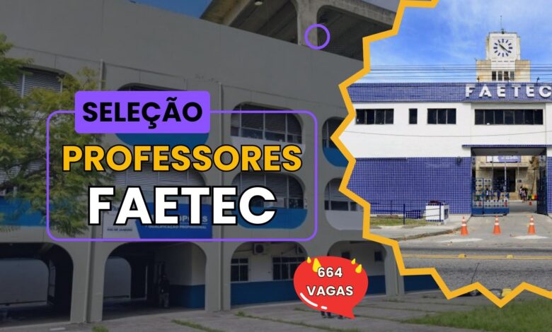 A FAETEC abre inscrições para 664 vagas de professor no ensino técnico e superior, oferecendo uma oportunidade única para transformar sua carreira.