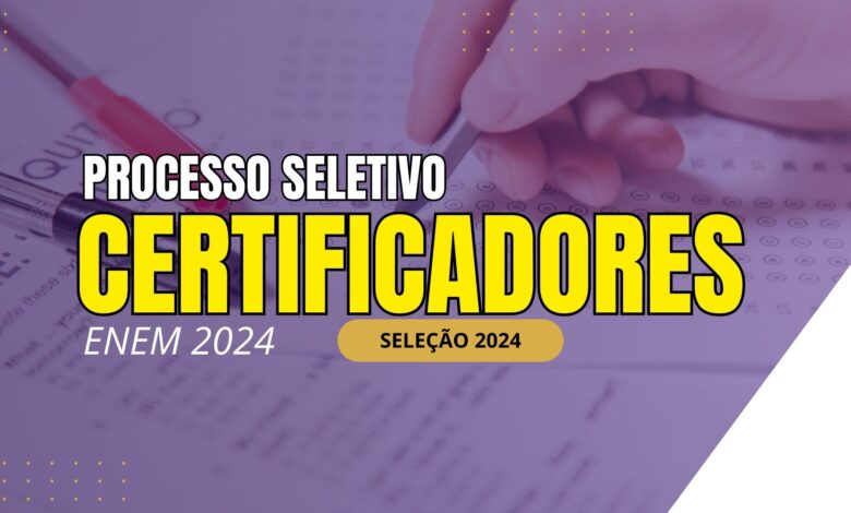 O Ministério da Educação - MEC está com inscrições abertas para Interessados em Trabalhar no ENEM 2024 como certificadores do exame.