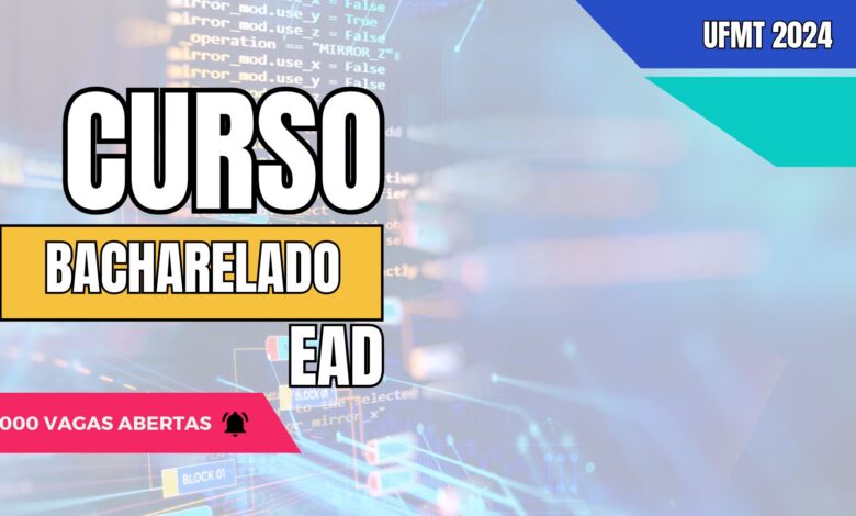 Conquiste seu futuro com a UFMT! Inscreva-se nas 1.000 vagas abertas para Bacharelado EAD e estude no conforto da sua casa!