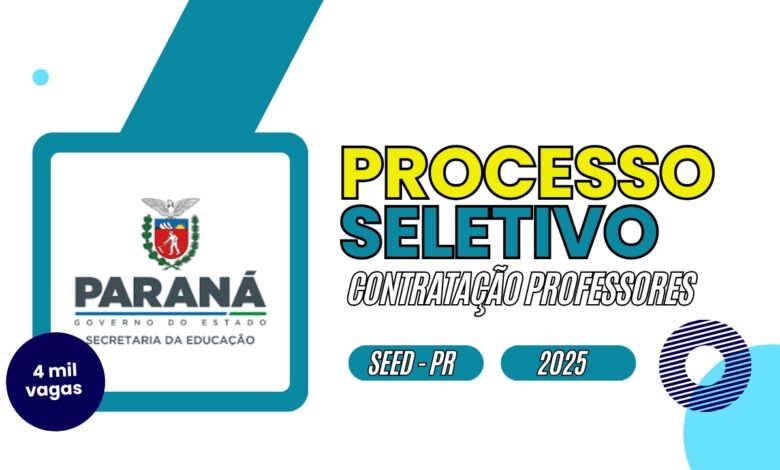 Secretaria Estadual de Educação do Paraná - SEED - PR está com inscrições até amanhã para contratação de professores com 4 mil vagas!