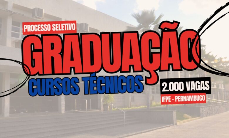 Aproveite 2 mil vagas no IFPE! Inscreva-se em cursos técnicos e superiores e impulsione sua carreira com uma formação de qualidade.