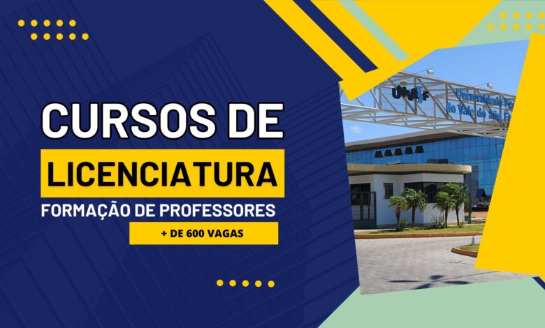 Inscreva-se na UNIVASF e torne-se Professor com 4 cursos de Licenciatura EAD. Garanta sua formação e prepare-se para transformar a educação!