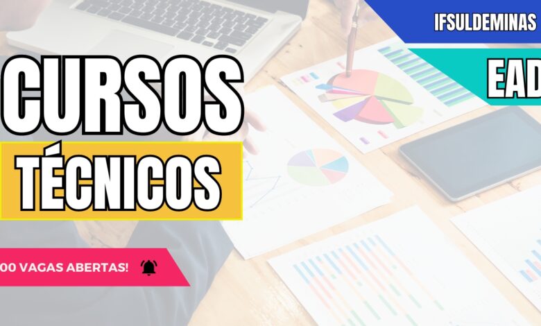 Instituto Federal Sul de Minas - IFSULDEMINAS recebe inscrições para Cursos Técnicos EAD até HOJE: São 800 vagas GRATUITAS