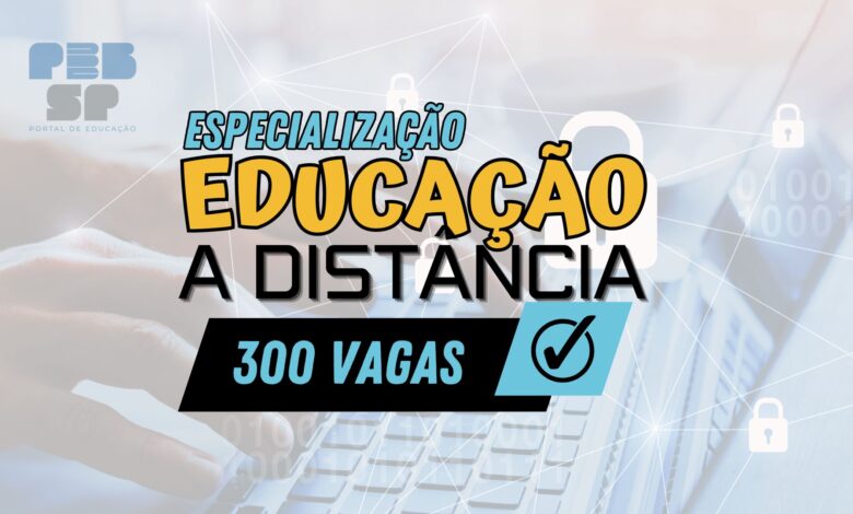 IFSertaoPE abre inscrições para Curso de Especialização em Docência na Educação Profissional e Tecnológica EAD com 300 vagas.