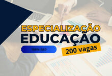 O Instituto Federal de São Paulo (IFSP) está com inscrições abertas para a Especialização 100% EAD em Educação, oferecendo 200 vagas grátis!
