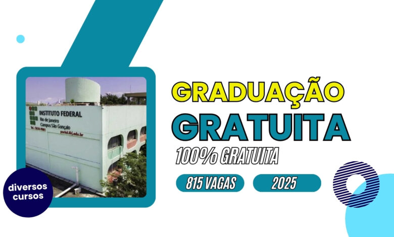 Instituto Federal do Rio de Janeiro - IFRJ REABRE as inscrições para Cursos de Graduação Gratuitos com mais 800 vagas para 2024.