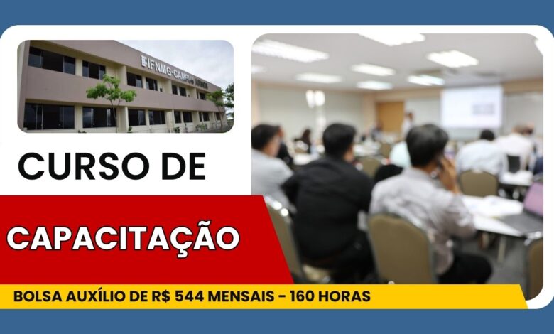 Ganhe R$ 544 para fazer um curso de Qualificação! IFNMG abre 840 vagas para cursos de capacitação profissional com 160 horas de duração!